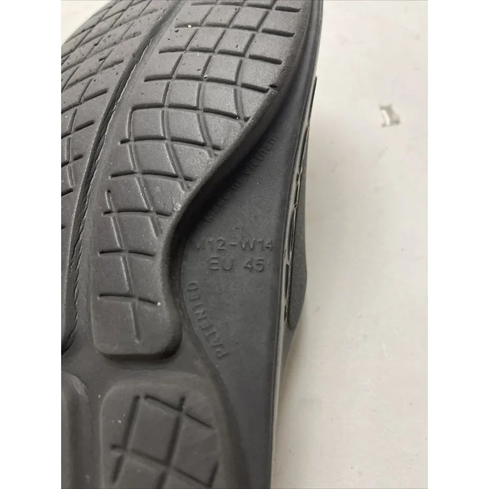 Oefos Black Slip On Rubber Slides Mens Size 12 - Picture 4 of 7